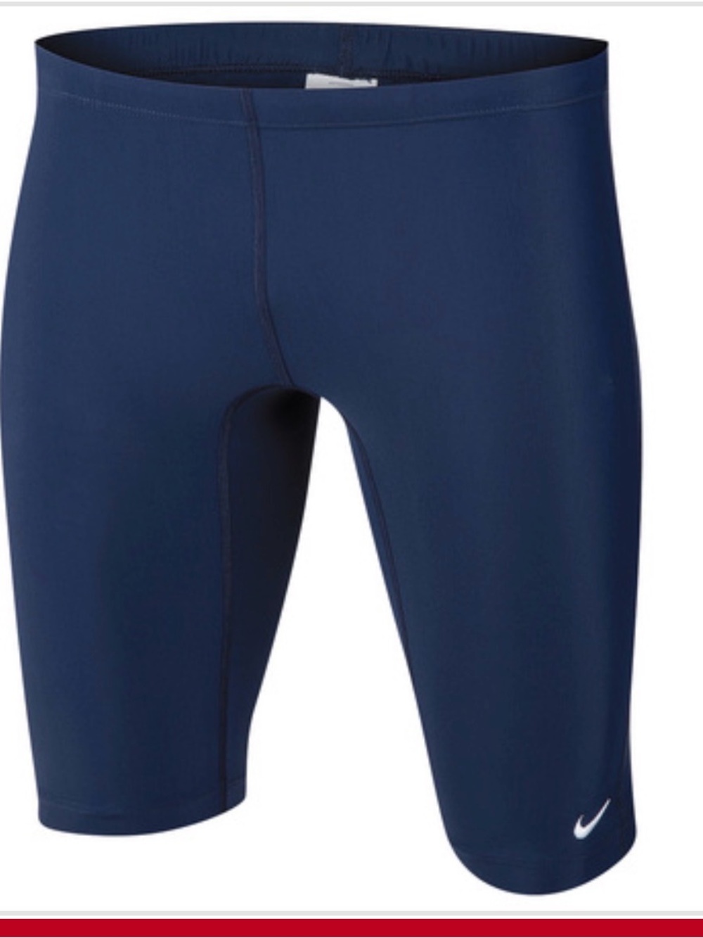 Nike Navy Blue Competitive Swim Jammers with White Swoosh